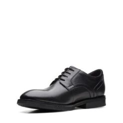 Clarks Un Hugh Lace Black Leather -Clarks 26168322 W 4