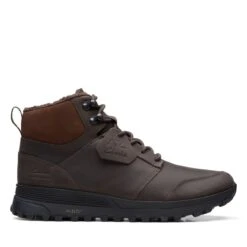 Clarks ATL Trek Up Waterproof Brown Warmlined Leather
