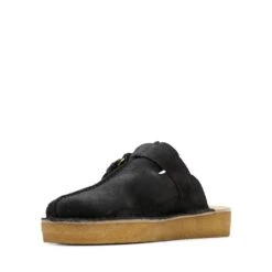Clarks Trek Mule Black Suede Warmlined -Clarks 26168577 W 4