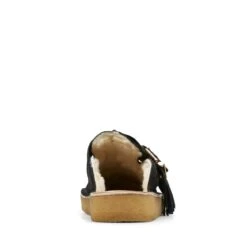 Clarks Trek Mule Black Suede Warmlined -Clarks 26168577 W 6