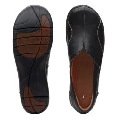 Clarks Un Loop Stride Black -Clarks 26168669 W 7