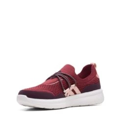 Clarks Ezera Run Burgundy Combi -Clarks 26168911 W 4