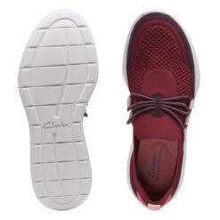 Clarks Ezera Run Burgundy Combi -Clarks 26168911 W 7