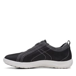 Clarks Adella Trace Black Textile -Clarks 26168948 W 5
