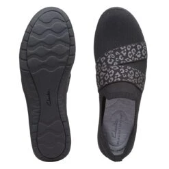 Clarks Adella Stride Black Knit -Clarks 26168962 W 7