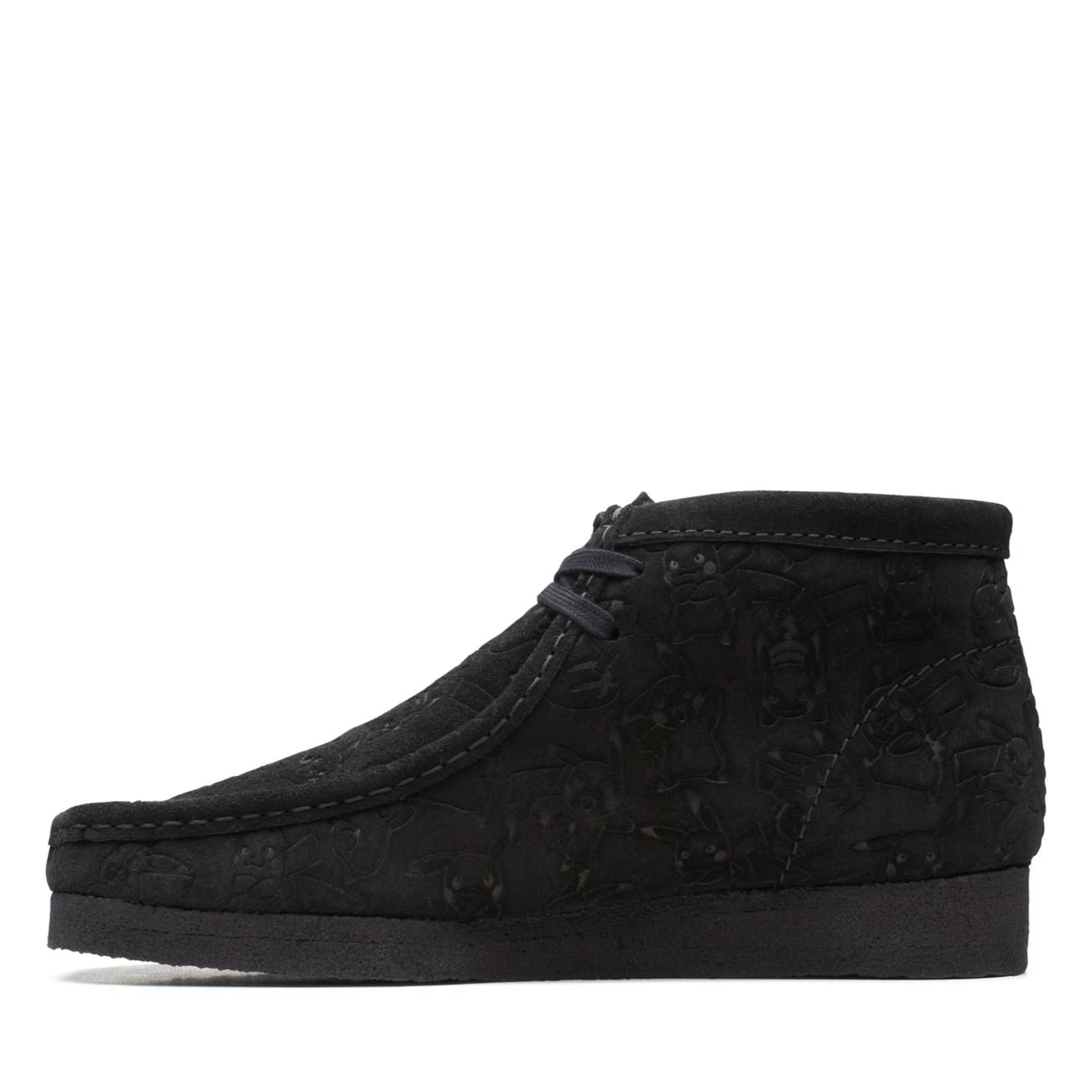 Clarks Wallabee Boot Black Embossed 7 Clarks Wallabee Boot Black Embossed - Image 5