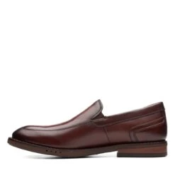 Clarks Un Hugh Step Brown Leather -Clarks 26169020 W 5