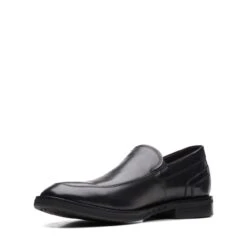 Clarks Un Hugh Step Black Leather -Clarks 26169021 W 4