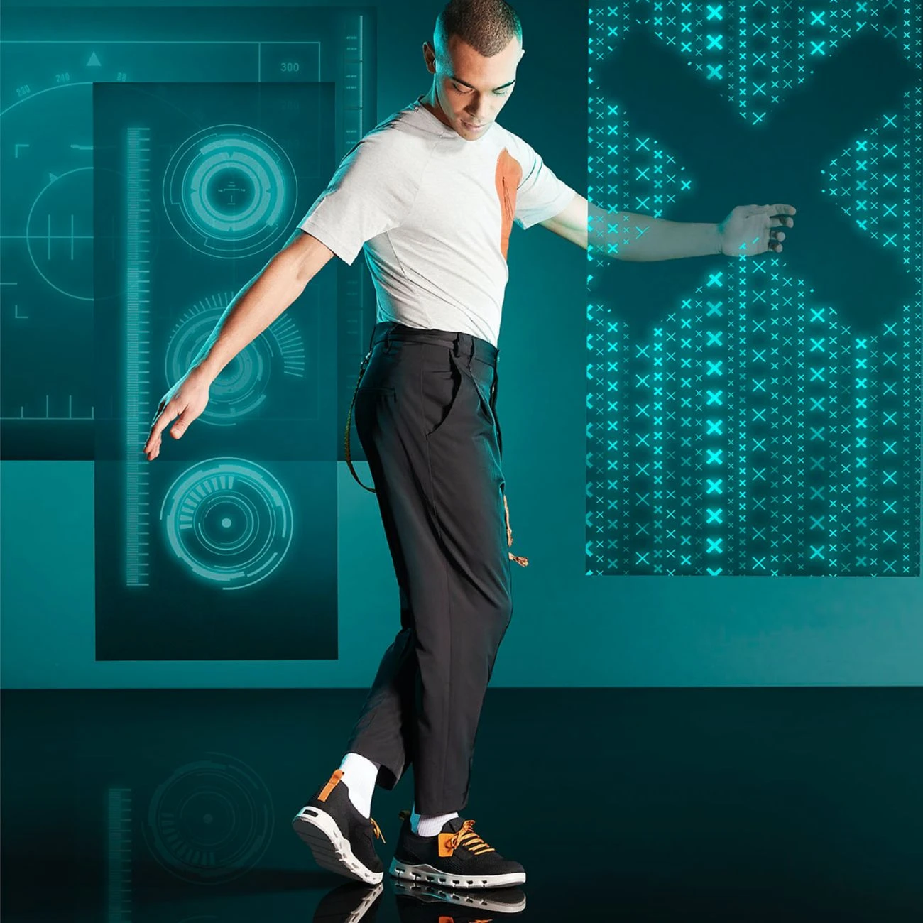 Clarks Nature X Lo Black Knit 4 Clarks Nature X Lo Black Knit - Image 2