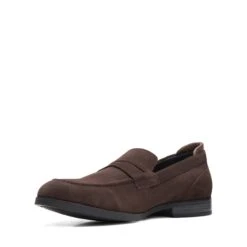 Clarks Bradish Ease Dark Brown Suede -Clarks 26169172 W 4