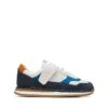 Clarks Craft Run Tor Kid Navy Combination -Clarks 26169327 W 1