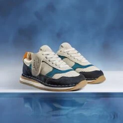 Clarks Craft Run Tor Kid Navy Combination -Clarks 26169327 W 13