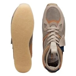 Clarks 8th St Breacon Light Grey Combination -Clarks 26169464 W 7