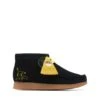 Clarks Wallabee Mist Kid Black Print -Clarks 26169540 W 1