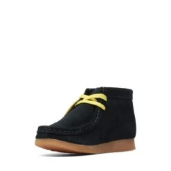 Clarks Wallabee Mist Kid Black Print 12 Clarks Wallabee Mist Kid Black Print -Clarks 26169540 W 4