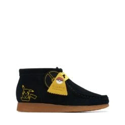 Clarks Wallabee Mist Older Black Print