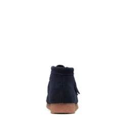 Clarks Wallabee Boot Older Navy Suede -Clarks 26169790 W 6