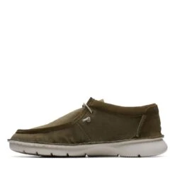 Clarks Colehill Easy Dark Olive Txt -Clarks 26170019 W 5