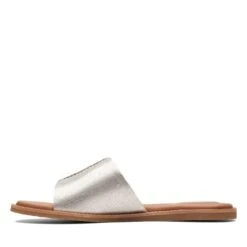 Clarks Karsea Mule Silver Metallic -Clarks 26170054 W 5