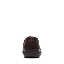 Clarks Gorwin Step Dark Brown Leather -Clarks 26170080 W 6