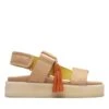 Clarks Crepe Sandal Sand Combi -Clarks 26170111 W 1