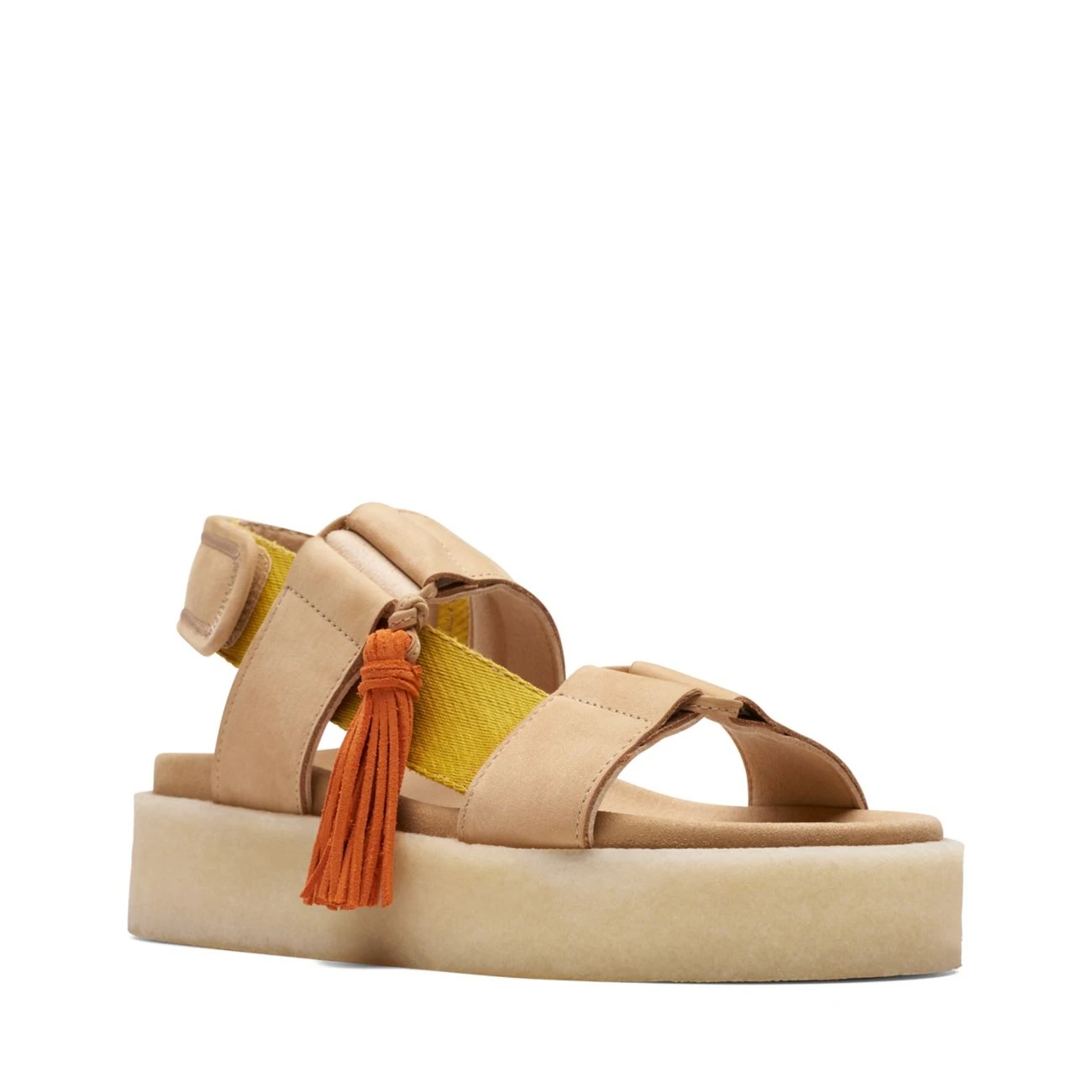 Clarks Crepe Sandal Sand Combi 4 Clarks Crepe Sandal Sand Combi - Image 2