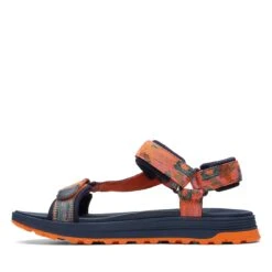 Clarks ATL Trek Sea Orange Combination -Clarks 26170123 W 5