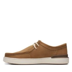 Clarks Court Lite Wally Dark Sand -Clarks 26170281 W 5