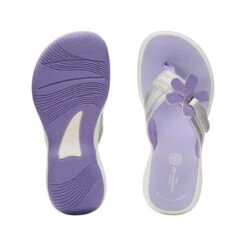 Clarks Brinkley Arla K Silver Combi -Clarks 26170292 W 7