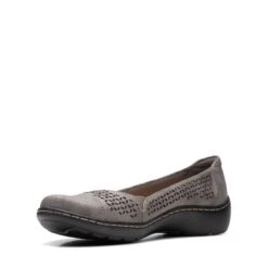 Clarks Cora Iris Pewter Metallic -Clarks 26170464 W 4