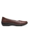 Clarks Cora Iris Dark Tan Leather