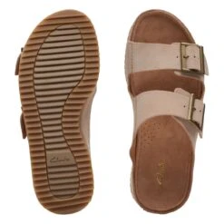 Clarks Brookleigh Sun Light Sand Sde -Clarks 26170486 W 7