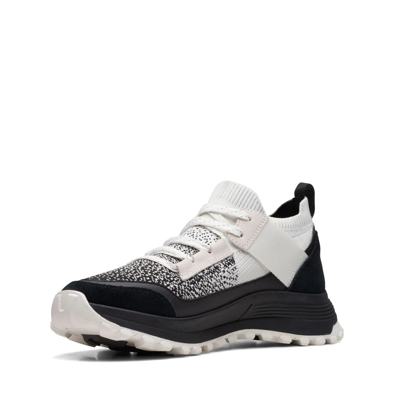 Clarks ATL Trek Knit Waterproof Off White Text 6 Clarks ATL Trek Knit Waterproof Off White Text - Image 4