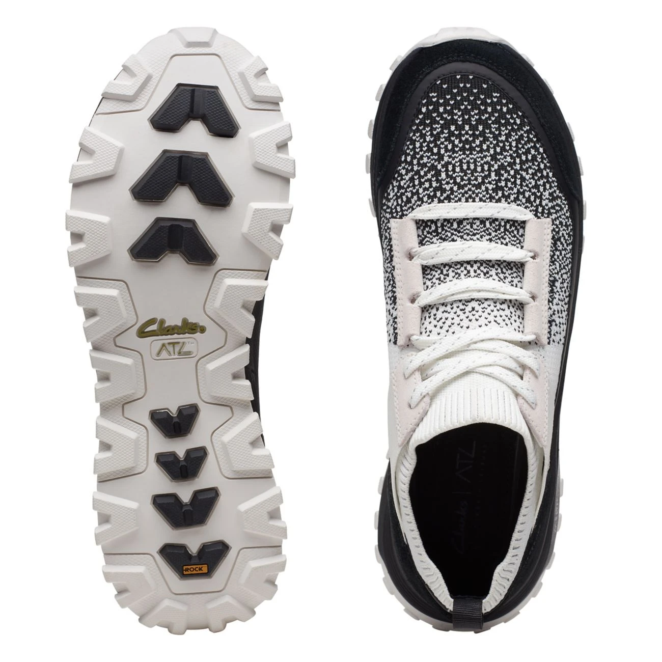 Clarks ATL Trek Knit Waterproof Off White Text 9 Clarks ATL Trek Knit Waterproof Off White Text - Image 7