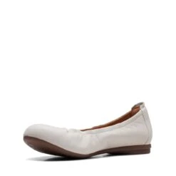Clarks Rena Hop White Leather -Clarks 26170590 W 4