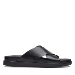 Clarks Sunder Wave Black Leather