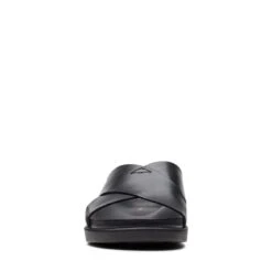 Clarks Sunder Wave Black Leather -Clarks 26170881 W 3