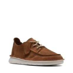 Clarks Colehill Seam Dark Tan Suede -Clarks 26170925 W 2