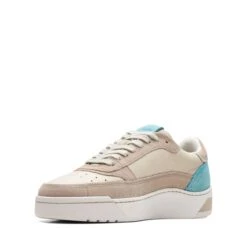 Clarks Craft Court Lace Sand Combi -Clarks 26170933 W 4