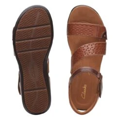 Clarks Kitly Way Tan Leather -Clarks 26170997 W 7