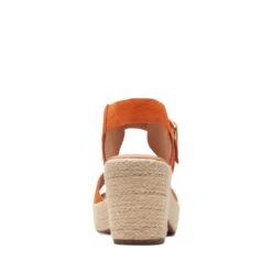 Clarks Kimmei Hi Strap Orange Suede -Clarks 26171010 W 6
