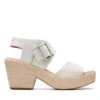 Clarks Kimmei Hi Strap White Combi -Clarks 26171012 W 1