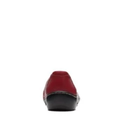 Clarks Cora Iris Red Leather -Clarks 26171165 W 6