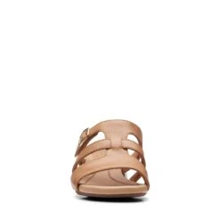 Clarks Desirae Palm Light Tan Leather -Clarks 26171179 W 3