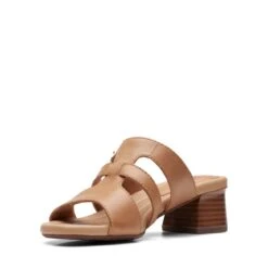 Clarks Desirae Palm Light Tan Leather -Clarks 26171179 W 4