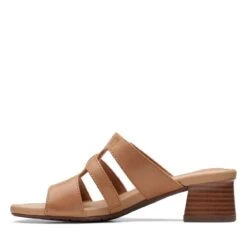 Clarks Desirae Palm Light Tan Leather -Clarks 26171179 W 5