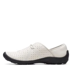 Clarks Fiana Braley White Leather -Clarks 26171205 W 5