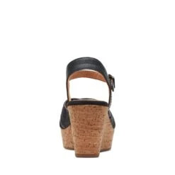 Clarks Elleri Plum Black Leather -Clarks 26171439 W 6