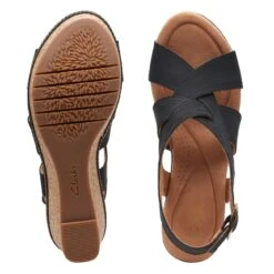 Clarks Elleri Rae Black Nubuck -Clarks 26171444 W 7