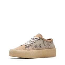 Clarks Caravan Low Tan Floral Txt -Clarks 26171479 W 4